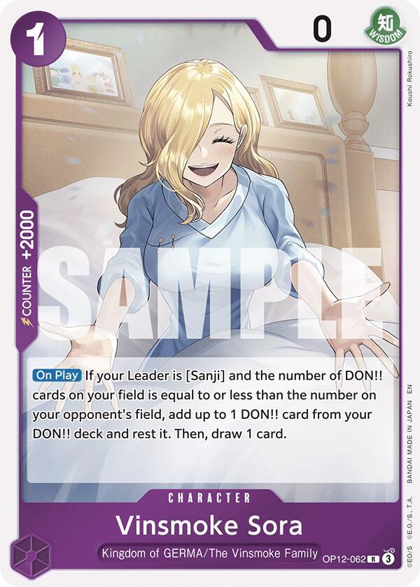 Vinsmoke Sora card artwork