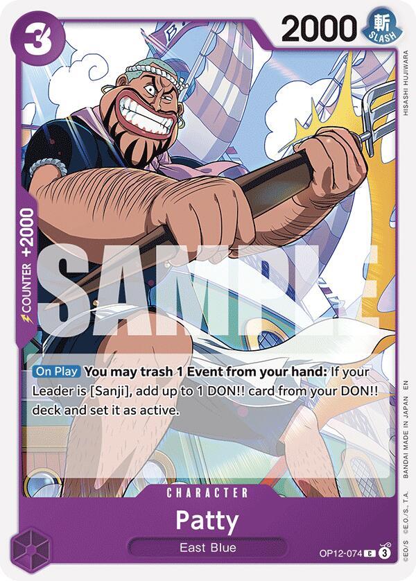 Patty card artwork