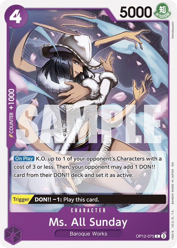 Ms. All Sunday card artwork