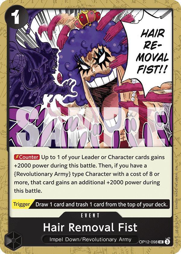 Hair Removal Fist card artwork