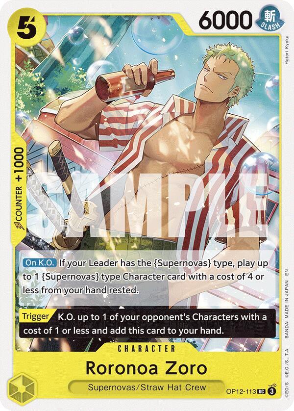 Roronoa Zoro (113) card artwork