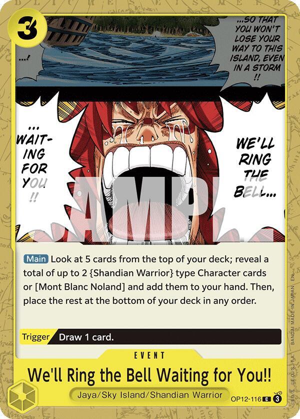 We'll Ring the Bell Waiting for You!! card artwork