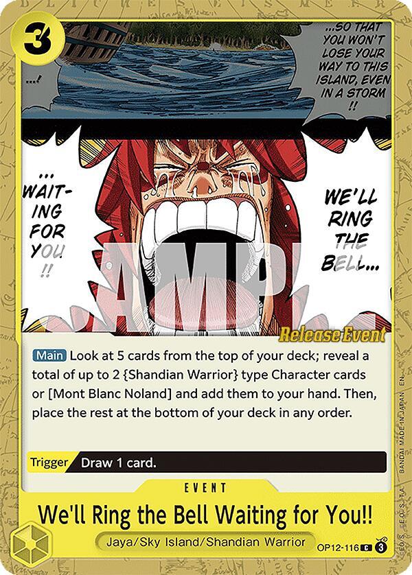We'll Ring the Bell Waiting for You!! card artwork