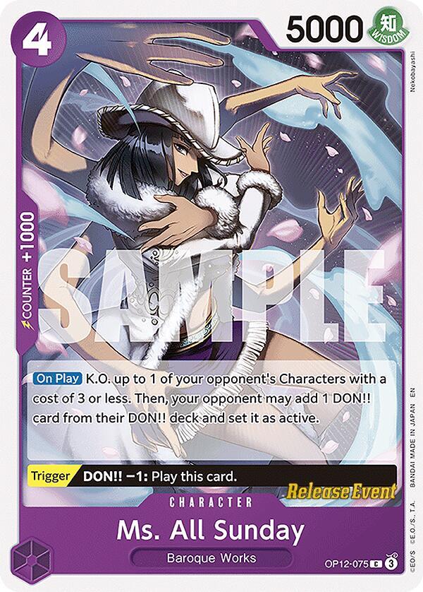 Ms. All Sunday card artwork