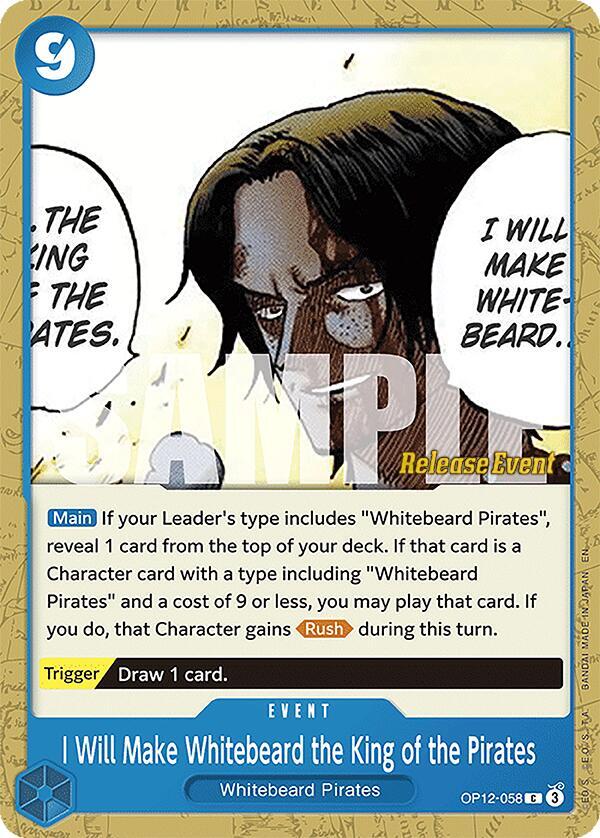 I Will Make Whitebeard the King of the Pirates card artwork