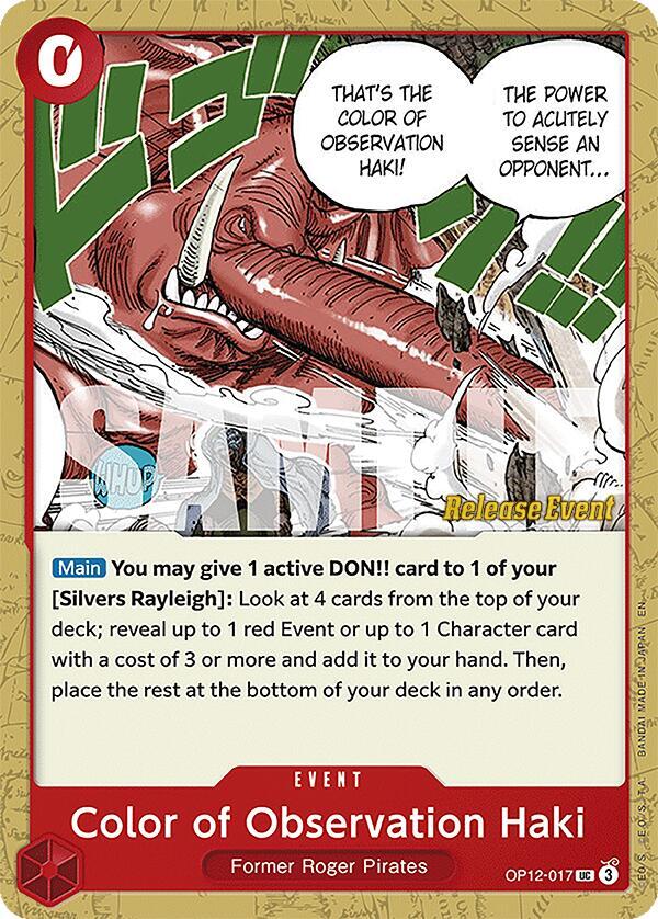 Color of Observation Haki card artwork