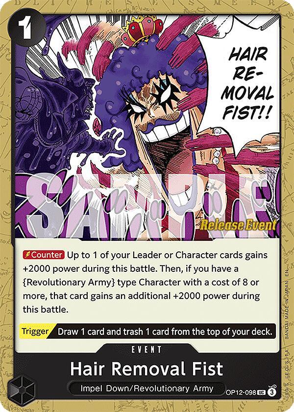 Hair Removal Fist card artwork