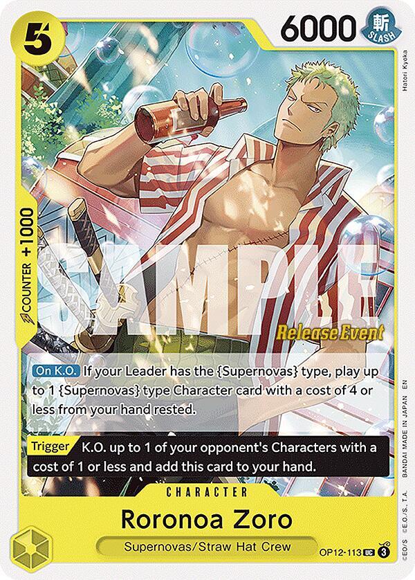 Roronoa Zoro (113) card artwork