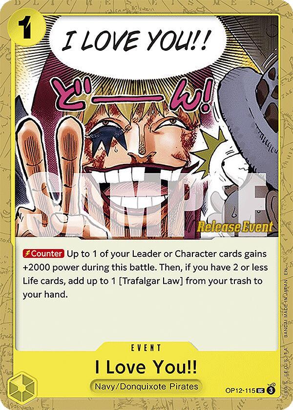 I Love You!! card artwork