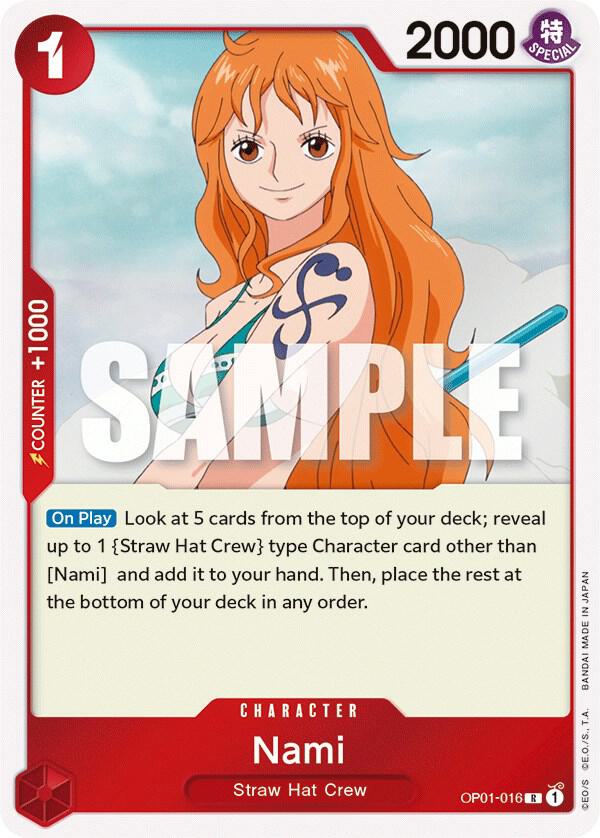 Nami card artwork
