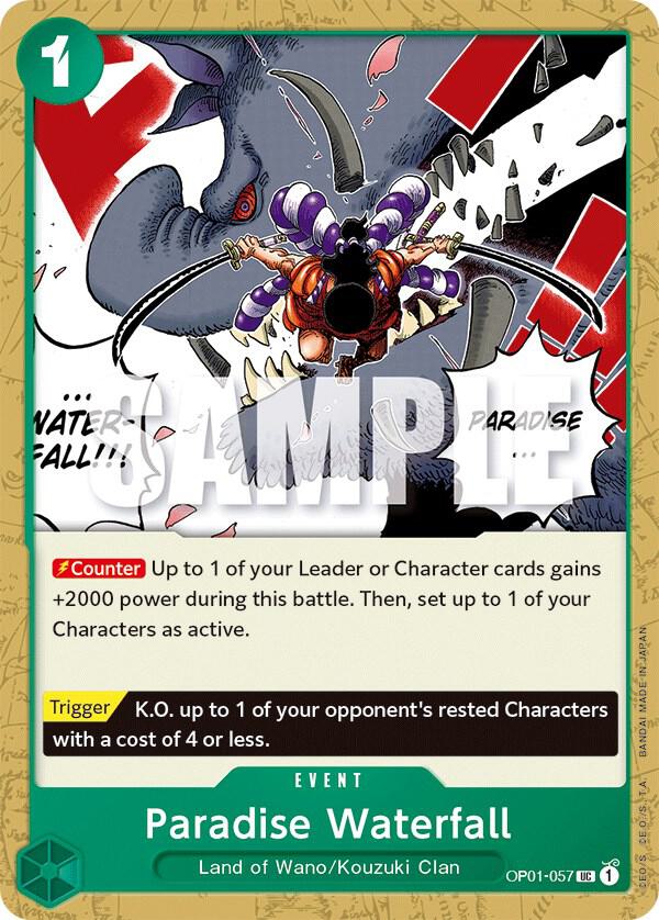 Paradise Waterfall card artwork