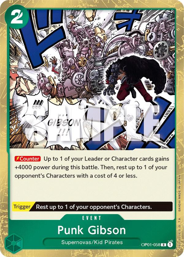 Punk Gibson card artwork