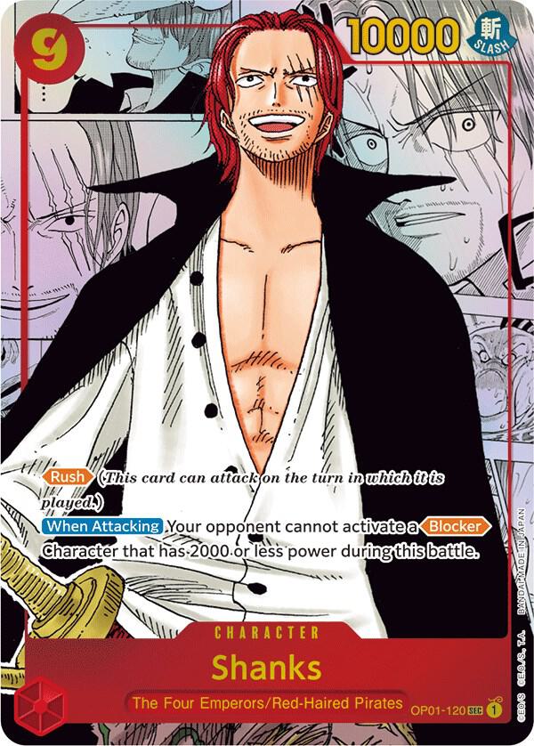 Shanks (Parallel) (Manga) (Alternate Art) card artwork
