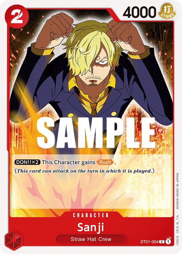 Sanji card artwork