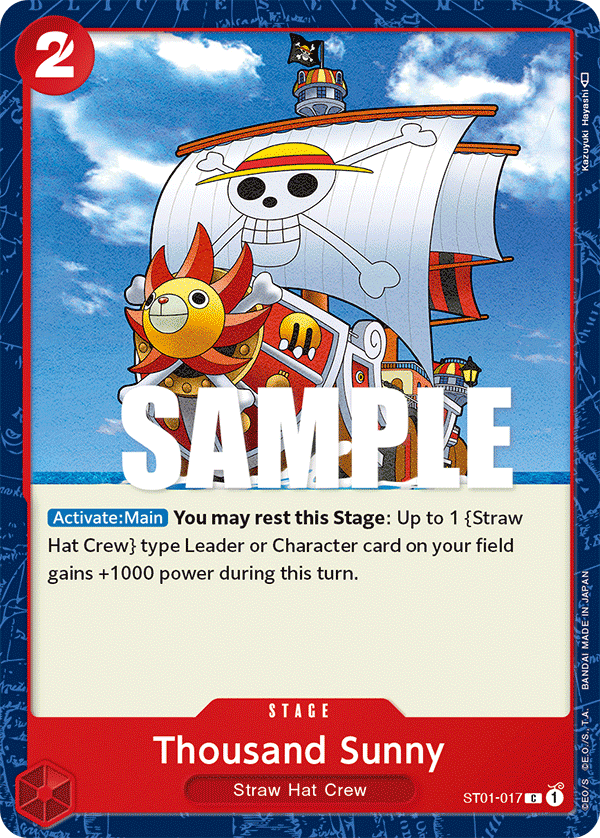 Thousand Sunny card artwork