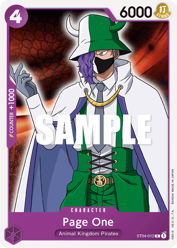 Page One card artwork