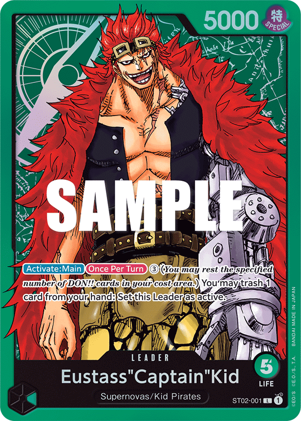 Eustass"Captain"Kid (001) card artwork