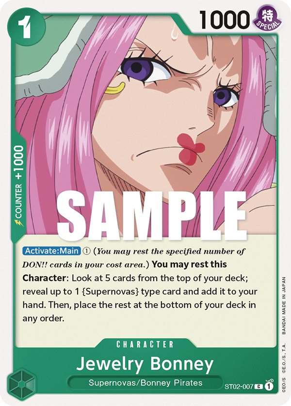 Jewelry Bonney card artwork