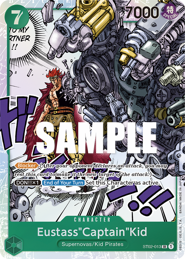 Eustass"Captain"Kid (013) card artwork