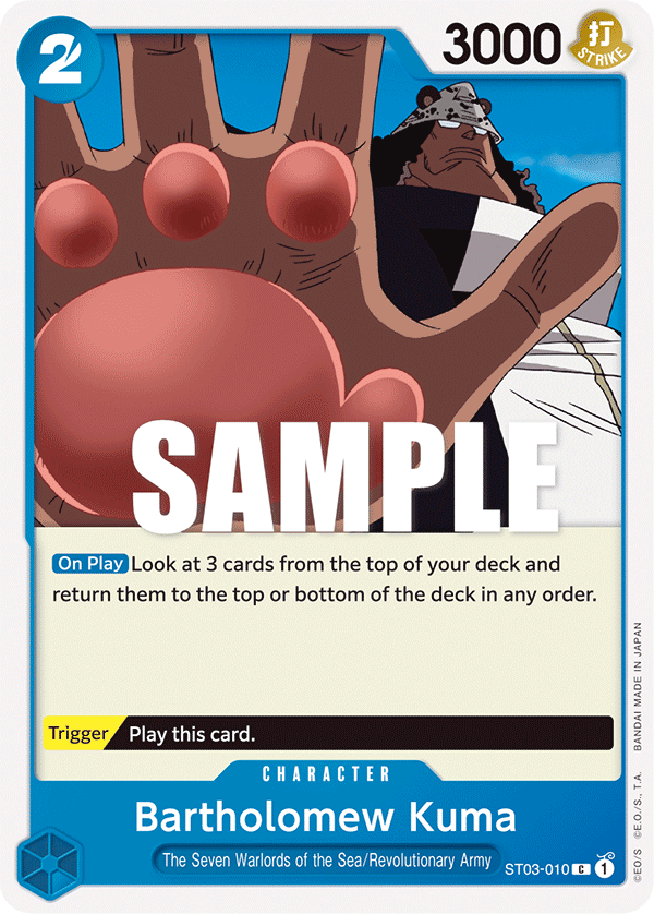 Bartholomew Kuma card artwork